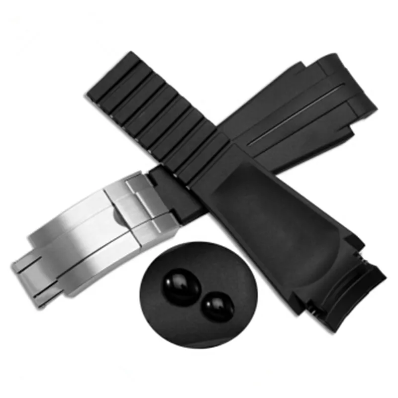 21 mm siliconen rubberen horlogeband voor Rolex DeepseaBand waterdichte polsband335k