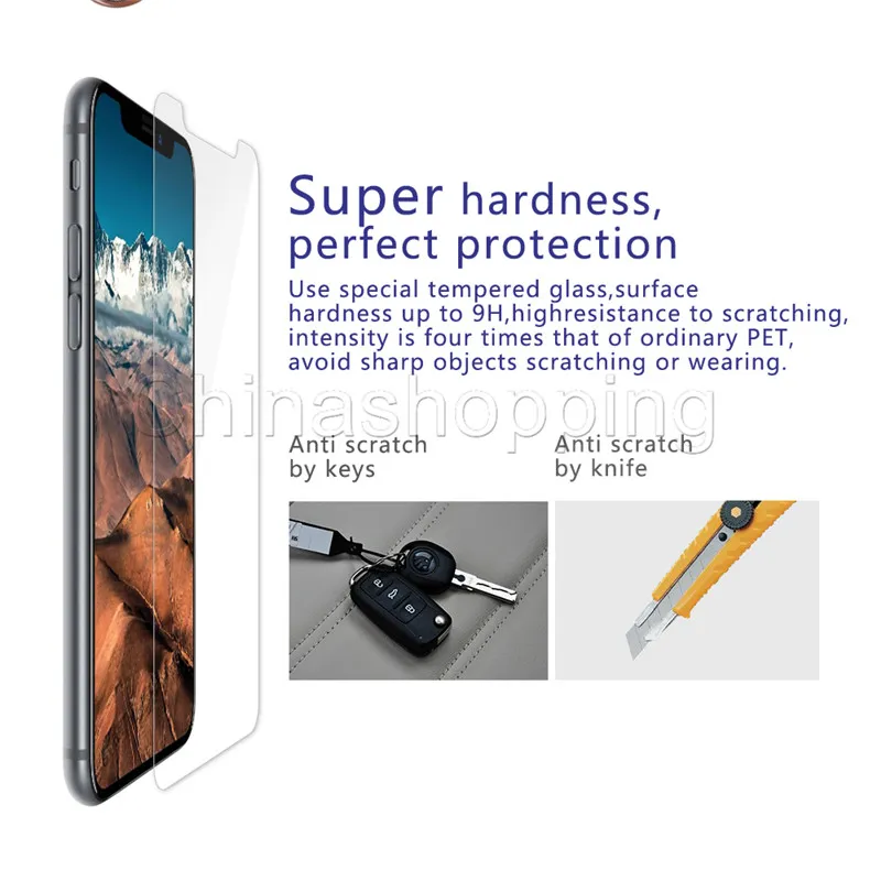 Ekran Koruyucu Koruyucu Film için iphone 13 12 11 Pro Max iPhone X XS Max 8 7 6 Artı Samsung J3 J7 Başbakan 2018 LG Stylo 4 Temperli Cam
