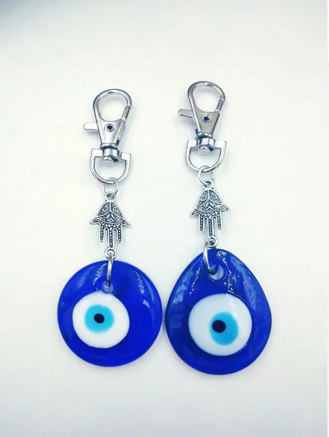 Hamsa El Antika Gümüş Keychain Yahudi Sembolleri Kabbalahglass Anahtarlar İçin Kötü Göz Araba Çantası Tahıl Key Ring Çanak Çift Key Chai208W