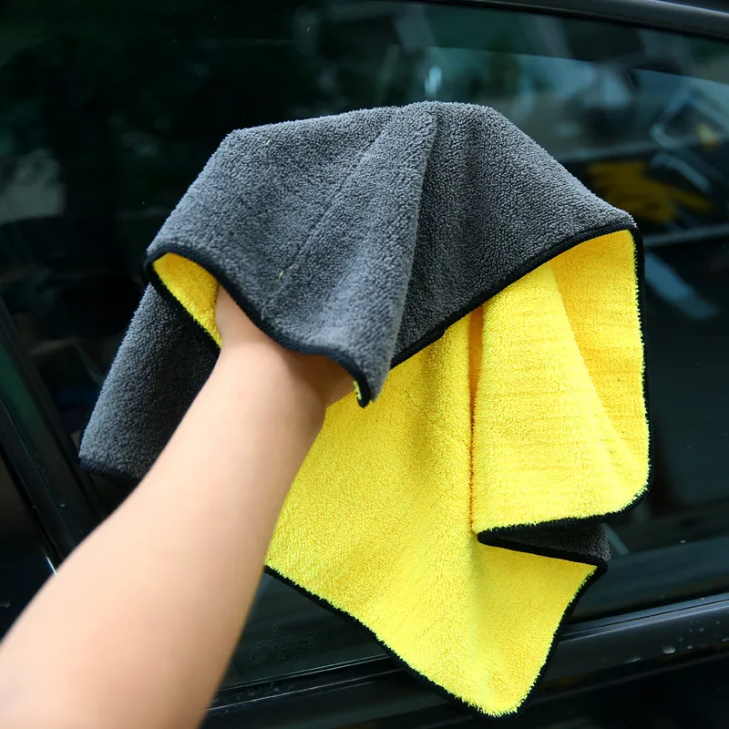 Nouveau / parc pcs serviettes propres de voiture serviette en microfibre douce de haute qualité nettoyage de voiture chiffon propre chiffons de nettoyage de voiture super épais