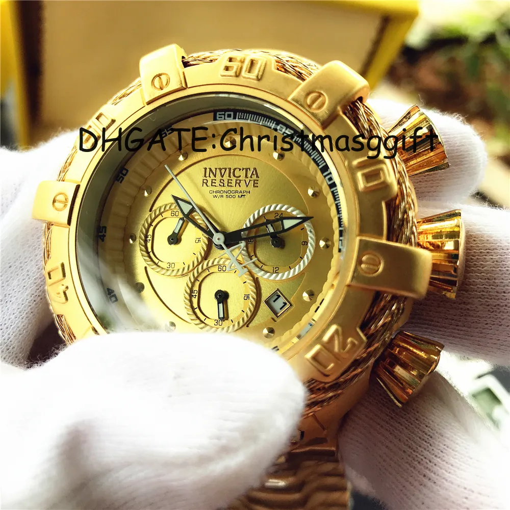 5 DZ nuevo reloj de moda para hombre diseño de calavera marca superior de lujo correa de acero inoxidable dorado esqueleto hombre reloj de pulsera de cuarzo 347e