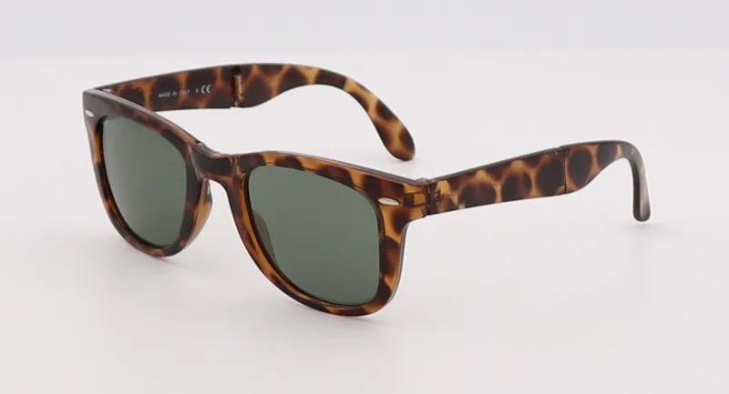 2021 New Sun Glasses Fashion Vintage UV400 여성과 남성 선글라스 접이식 화려한 거울 디자이너 Sun Gafas 50mm 및 5183E