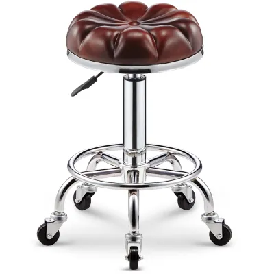Chaise de bar moderne tabouret de beauté avec roues en forme de pétale tabouret rond ménage chaise élévatrice rotative manucure tabouret de beauté rotatio230E
