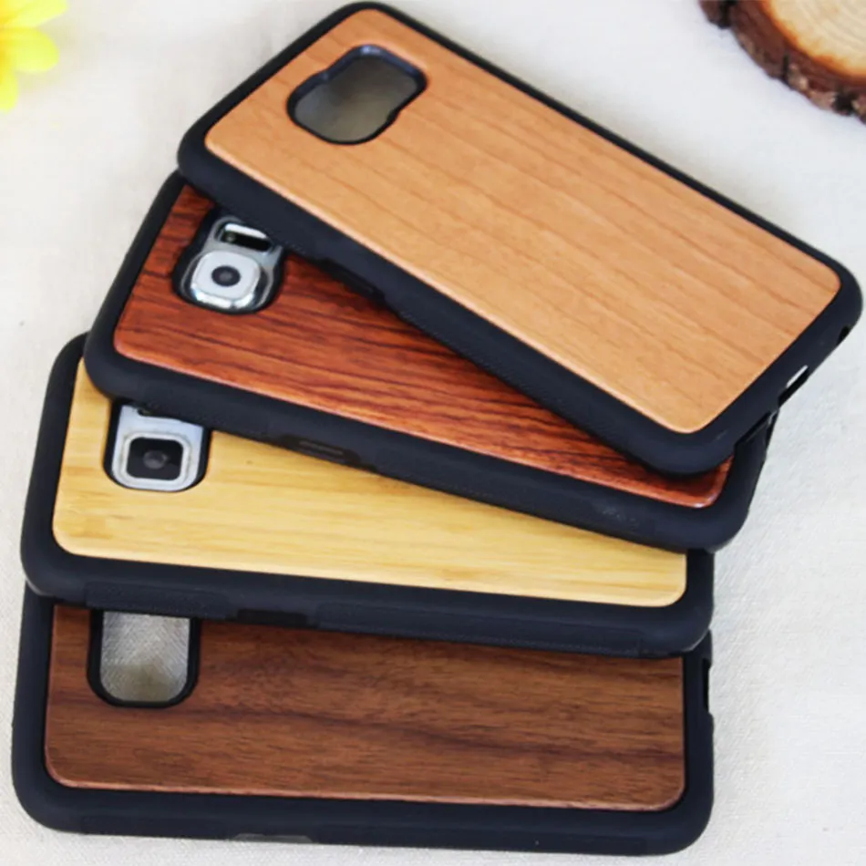 Luxury Real Wood TPU Case For Iphone X 6 6