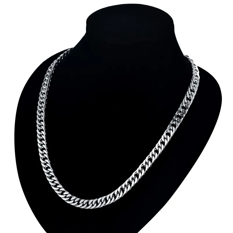 Todo o vintage longo corrente de ouro para homens corrente colar nova moda cor ouro aço inoxidável grosso boêmio jóias colar masculino n3185