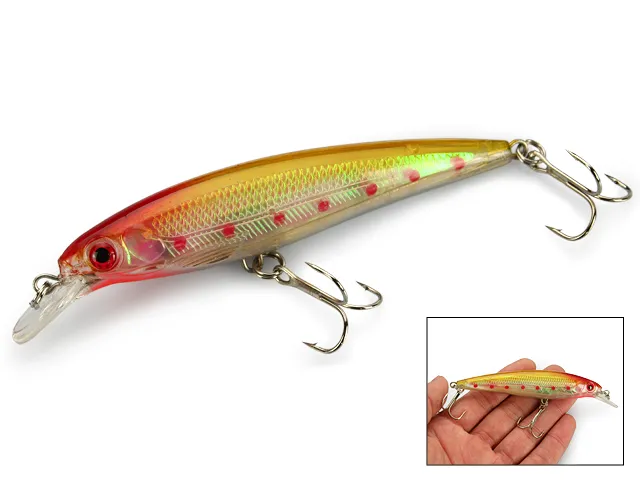 Whole 21 Fishing Lures Lure Fishing Bait Crankbait Fishing Minnow Tackle Insect Hooks Bass 13 4g 11cm2583