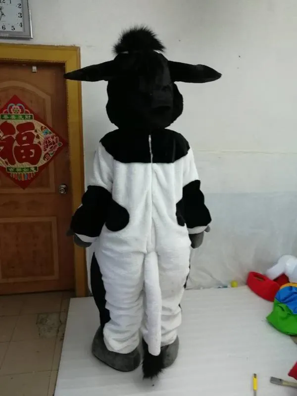 high quality Real Pictures Deluxe designed Cow mascot costume Adult Size 