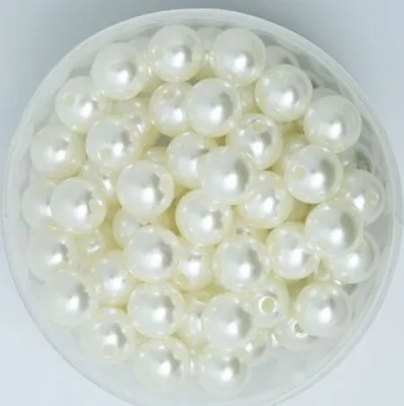 1000 peças pérola redonda branca imitação de pérola abs contas joias descobertas 4 6 8 10 12mm para fabricação de joias273t