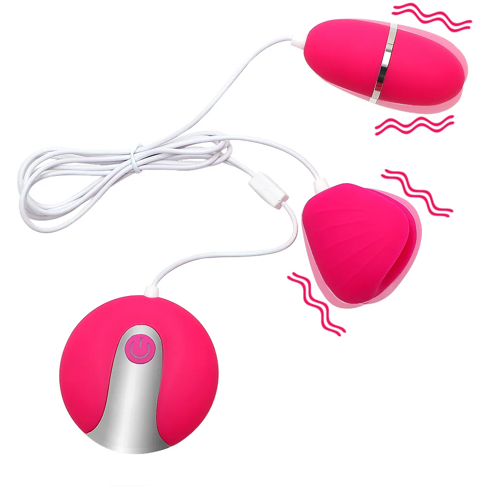 Ikoky double oeuf vibrant pour le pénis vibrateur vibrateur anal toys pour hommes stimulateur de bite