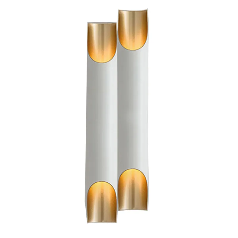 Tubo lâmpadas de parede moderna banheiro tubo luz parede sala estar quarto branco preto ouro arte led arandela lighting331w