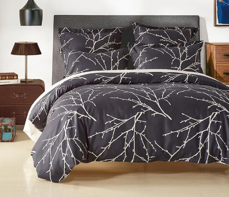 Style européen Lit de literie Ensemble de lit de lit de couette couvercle couvercle tai-oreiller reine et king size309m