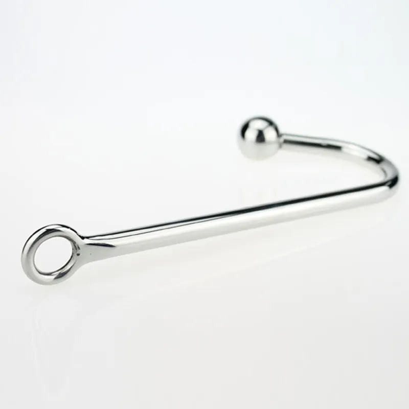 Stainless steel anal hook metal butt plug with ball anal plug anal dilator gay sex toys for men and women adult games 1