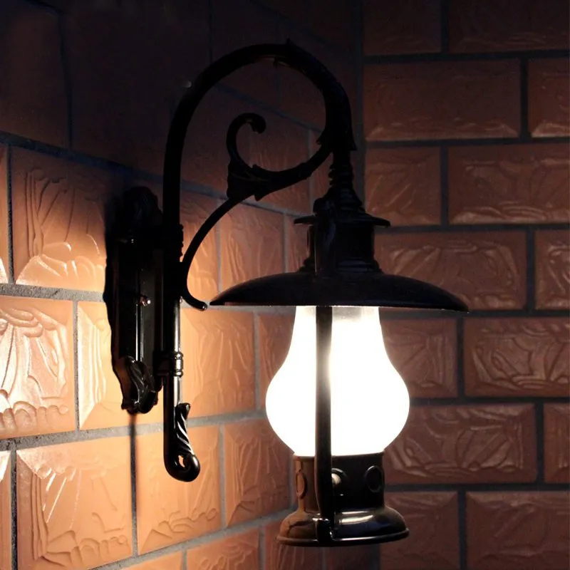 Açık su geçirmez koridor duvar lambası vintage villa Avrupa cam gazyağı şişesi manzara koridor kapısı yatak odası başucu duvar sco277j