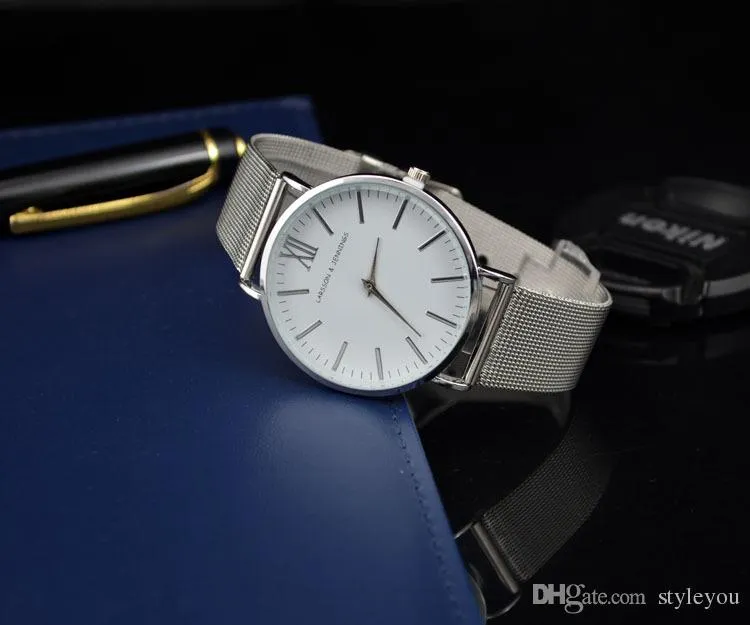 패션 브랜드 시계 Larsson과 Jennings Watches Men Famous Montre Quartz 시계 스테인레스 스틸 스트랩 스포츠 감시 239i