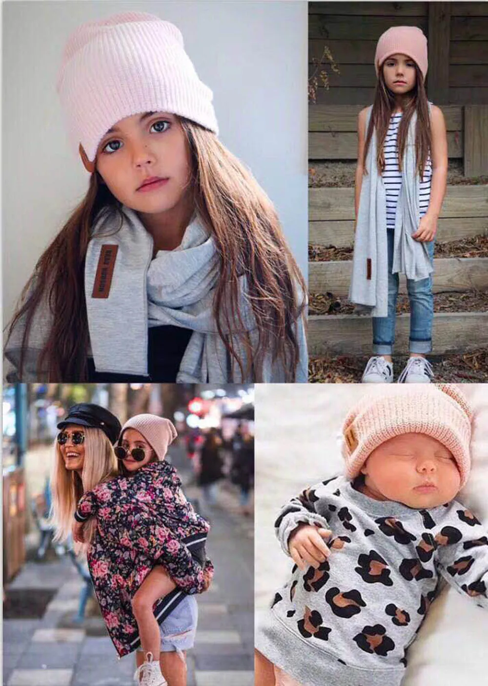 Cappello invernale bambini ragazza ragazzo berretto morbido e caldo berretto all'uncinetto elasticità cappelli in maglia bambini berretto scaldino casual le orecchie208L