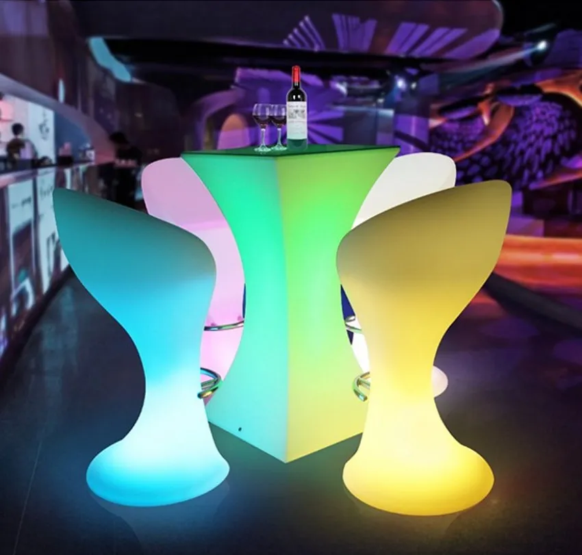 Illuminowany okrągły stół koktajlowy na imprezę kawiarni El Bar Creative Coffee Stople LED Bubble Light 239Z