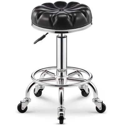 Chaise de bar moderne tabouret de beauté avec roues en forme de pétale tabouret rond ménage chaise élévatrice rotative manucure tabouret de beauté rotatio230E