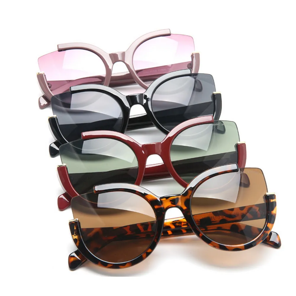 477 Lunettes de soleil UV400 Protection Resin Lens Half Frame Sun Glasses Eyewear Fashion Accessoires pour les lunettes Gift Party2637