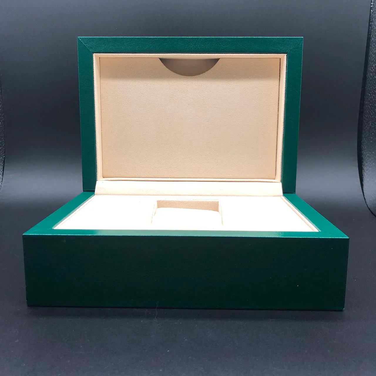 Caja de regalo de calidad para relojes, color verde oscuro, para cajas SOLEX, relojes, folletos, etiquetas y papeles en inglés, cajas de relojes suizos To185q