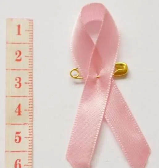 Costura-efetiva da conscientização da mama rosa Broche de broche de broches de ouro cancer Câncer de fita de câncer /