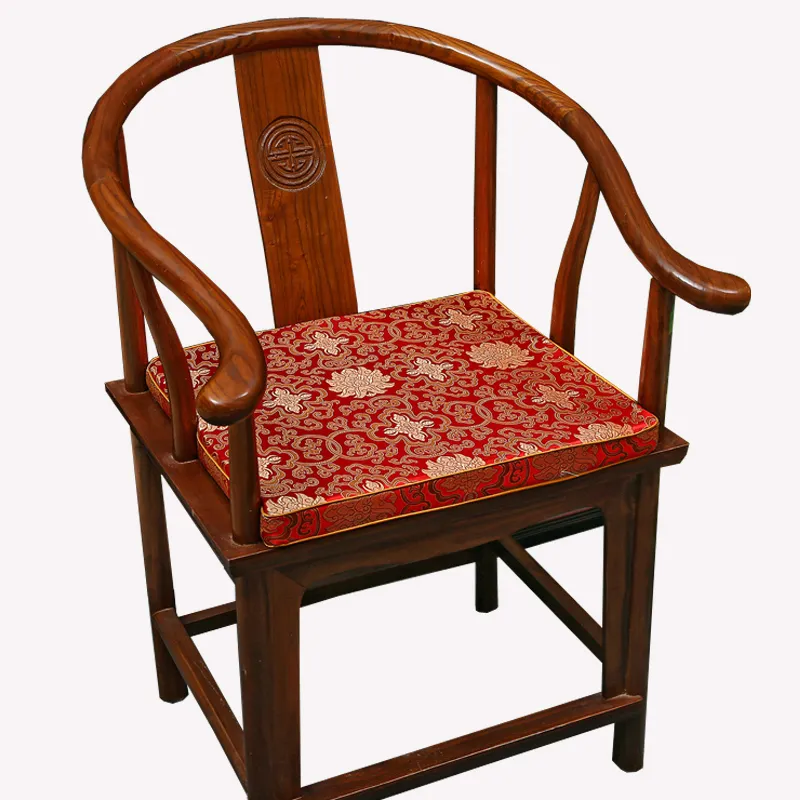 High End Happy Fancy Chinese Siet Poduszka do biura krzesła domowego Dekoracyjne poduszki Klasyczne jedwabne brokatowe fotelik CUS210U