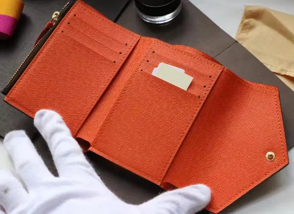 Women real leather coin purse short wallet Card holder man classic zipper pocket Wallets225o