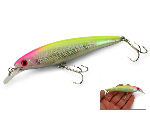 Whole 21 Fishing Lures Lure Fishing Bait Crankbait Fishing Minnow Tackle Insect Hooks Bass 13 4g 11cm2583