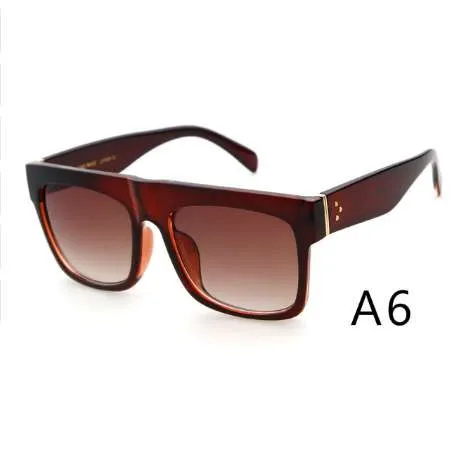 Adewu Brand Deisgn Nya solglasögon Kvinnor Fashion Style Kim Kardashian Solglasögon för Women Square UV400 Sun Glasses303K