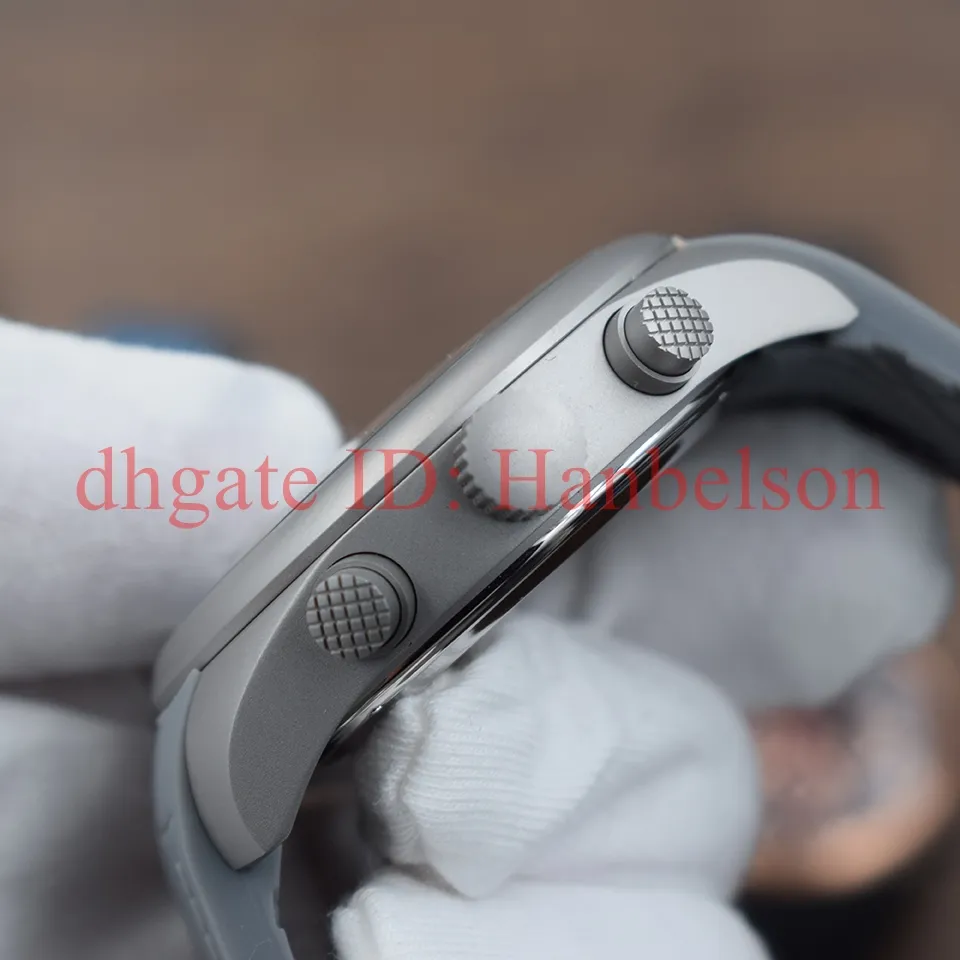New Sports Men 6612 Multifunkcyjna chronograf kwarcowy zegarek Titanium Shell guma gumowa pasek mała tarcza moda męska ręka na rękę
