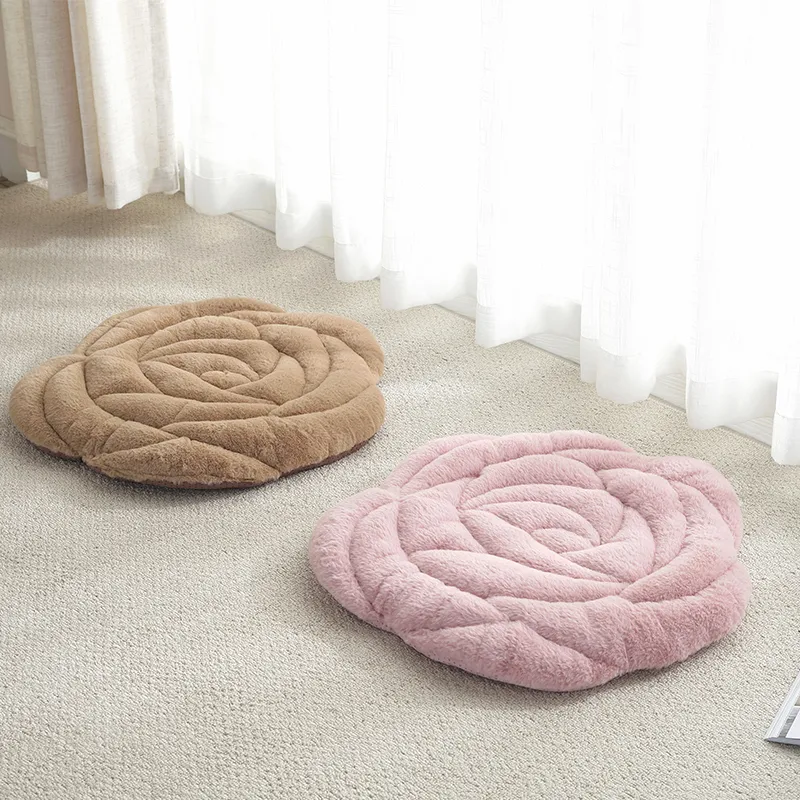 Diameter 45cm 55cm--Rose Cushion Office Chair Pad Tatami Plush Padded Cushion Mat269i