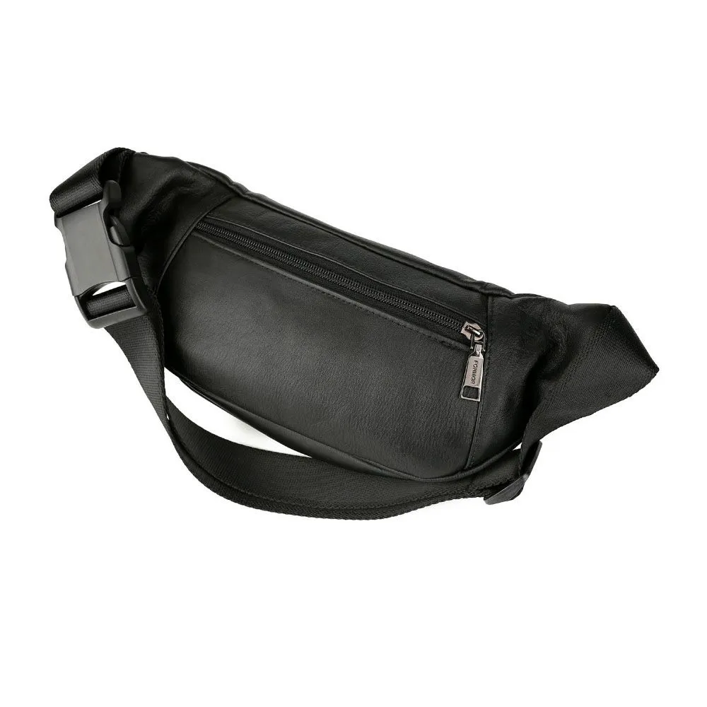 Vsen fonmor pacotes de cintura masculino pacote de cinto saco de telefone bolsa sacos de viagem pacote de cintura masculino pequeno saco de couro pouch290h