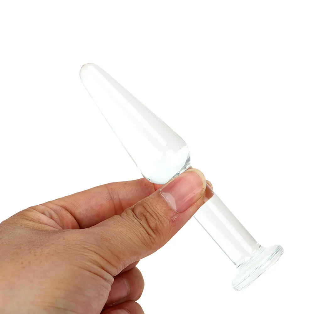 Ikoky Glass Anal Plug Toys Erotic Prostate Massager Crystal Anal Sex Toys for Men Women Masturbation Butt Plug adulti Prodotti adulti S9213429443