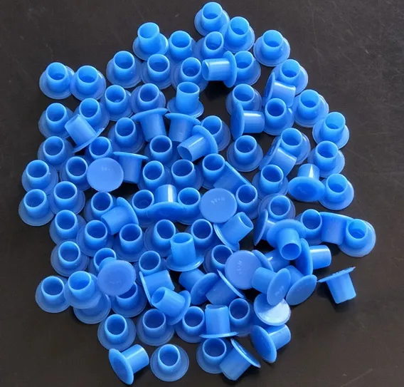 Nueva llegada al por mayor-azul TATUAJE INK CUPS capsulas de pigmento suministros tamaño pequeño tatuaje suministros para kits de máquina 1000 unids