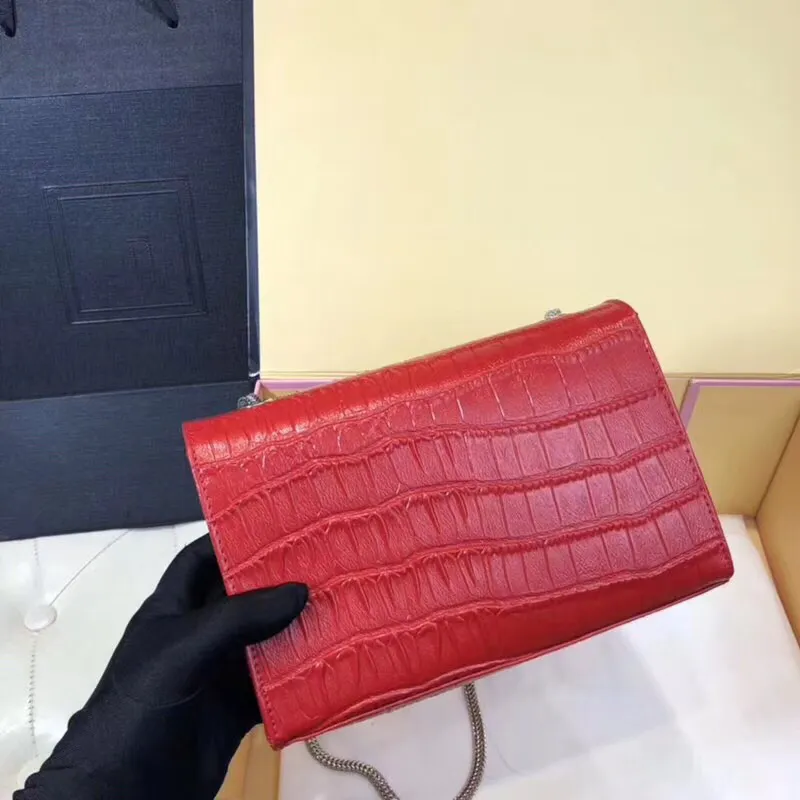 Designer Handbags Crocodile pattern handbag cowhide luxury Handbags high quality bag women Original Genuine Leather Shoulder Bags2589