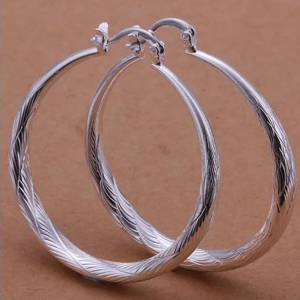 2020 Gorąca Sprzedaż Damska Platerowanie Sterling Silver Earring Mieszane 10styl High Grade Fashion 925 Silver Circles Okrągłe kolczyki