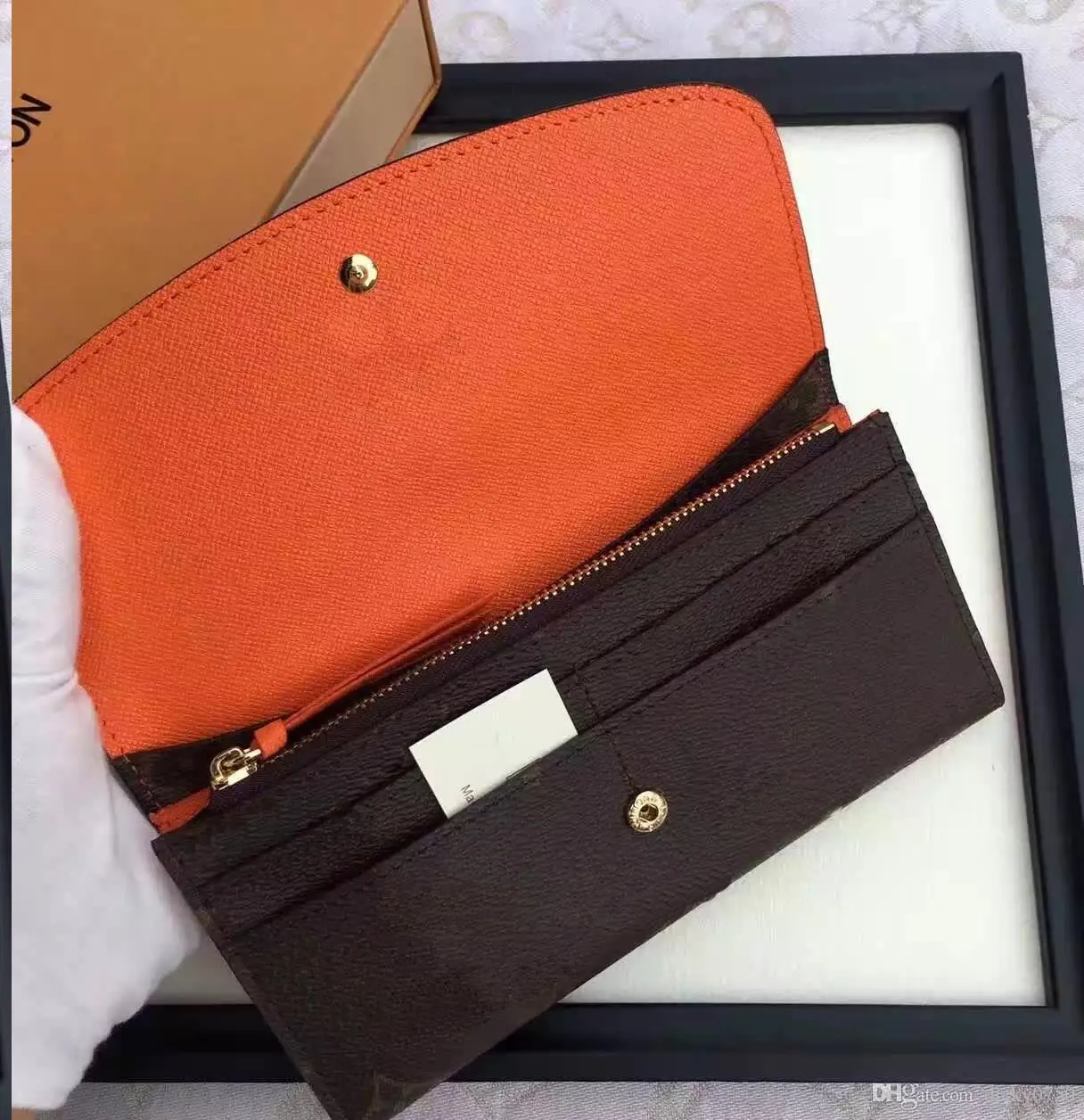 Verkauf-' Ganze rote Böden Dame lange Brieftasche mehrfarbig neue Stil Geldbörse Kartenhalter mit Box Frauen klassischen Reißverschluss poc2740