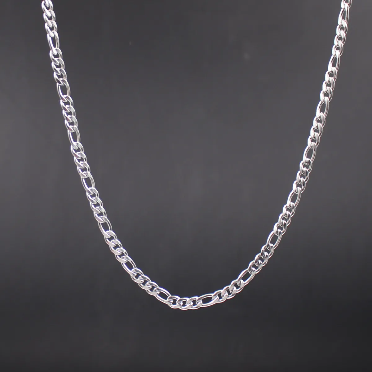 18-28 ''zilver goud zwart kies 5 stks veel in bulk goud roestvrij staal NK Chain link ketting sieraden voor vrouwen mannen gi252P