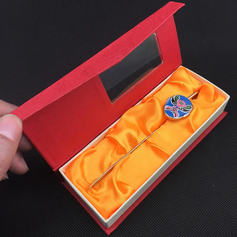 Vintage chinesische Oper Metall Lesezeichen Clip kreative Zink-Legierung Business Geschenk Lesezeichen mit Geschenk-Box