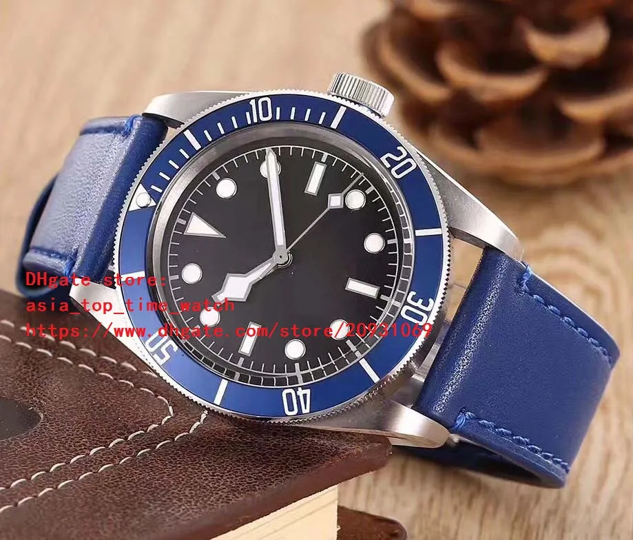 nieuwste versie 6 kleur horloges 79200B KW DIVE horloge 41 5mm Lederen armband Hoge kwaliteit Mechanische automatische heren watch310S