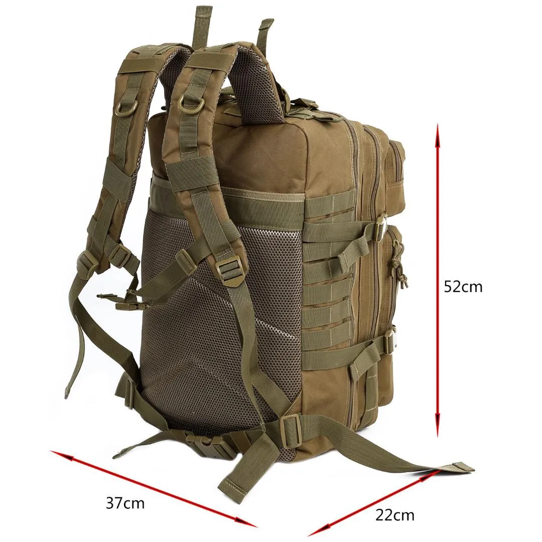 JHD 34L Tactical Assault Pack Rugzak Leger Molle Waterdichte Bug Out Bag Kleine rugzak voor buiten wandelen Camping HuntingKha2902