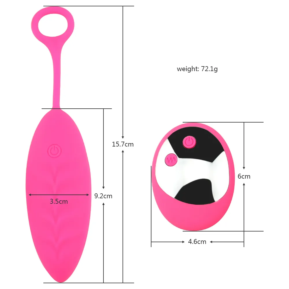 Hombre nuo Vagina Ball 10 Velocidad Punto G Vibrador Huevo Vibrador Control Remoto Inalámbrico Juguetes Sexuales para Mujeres USB Recargable S9189915105