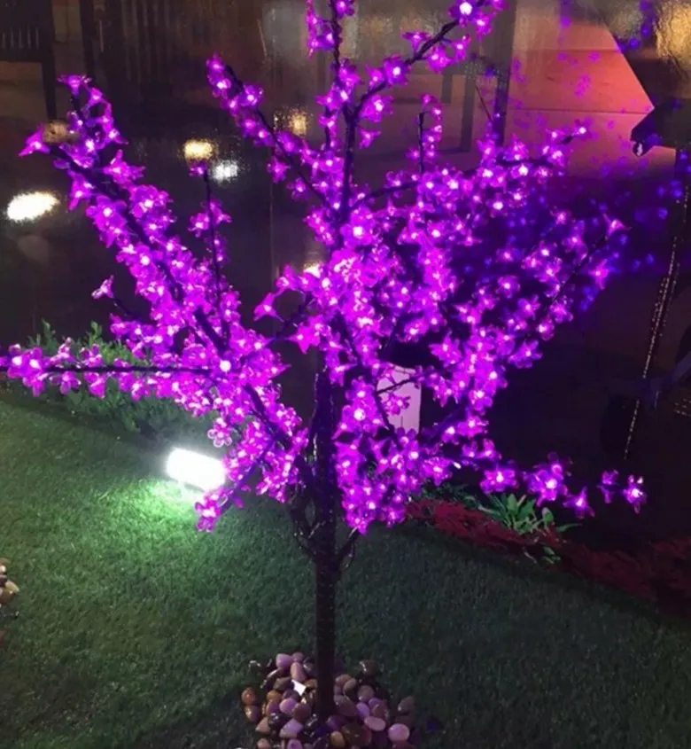 Ręcznie robione sztuczne wiśniowe LED Blossom Nocne światło Nowy rok Świąteczne Świąteczne dekoracje ślubne Light