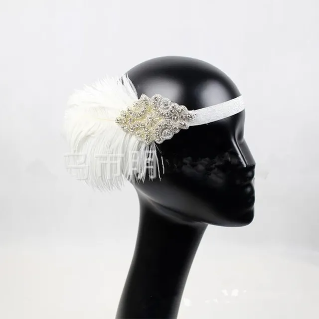 4 STUKS VEEL Vrouwen Veren Hoofdband Haaraccessoires Strass Kralen Pailletten Haarband Jaren 1920 Vintage Gatsby Party Headpiece284H