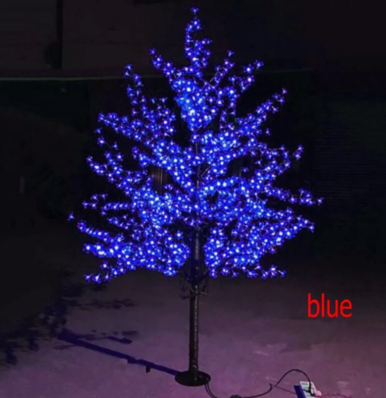 LED مصطنع الكرز أزهار الأشجار ضوء عيد الميلاد ضوء عيد الميلاد المصابيح LED 2M 6 5ft
