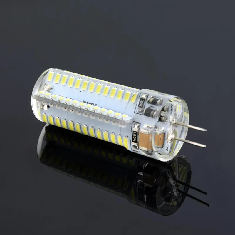 G4 AC DC 12V 220V LED Corn Lamp 3W 5W 6W 8W 9W LED Light 3014 Corn Bulb Silicone Lamps Crystal Chandelier Home Decoration Light