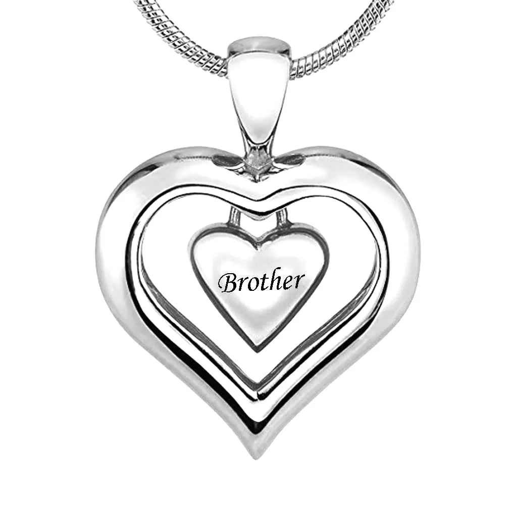 Fashion Jewelry Eternity Heart Real Silver Finish Cremation Jewelry Urn Ashes Pendant KeepSake Memorial Urn Collier219d