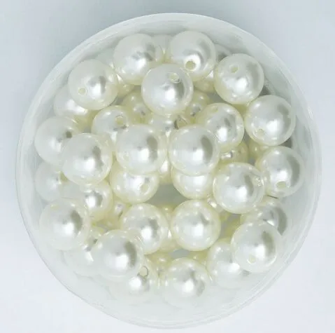 ivoire abs Faux perle perles espaceur perles lâches 4 mm 8 mm 10 mm 12 mm accessoire bijoux pour la fabrication de bricolage278w