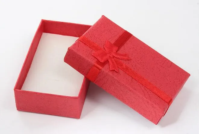 5 8 2 5 cm 5 couleurs affichage de la mode emballage coffrets cadeaux boîte à bijoux pendentif boîte boucles d'oreilles boîte couleur aléatoire 48 pièces lot270j