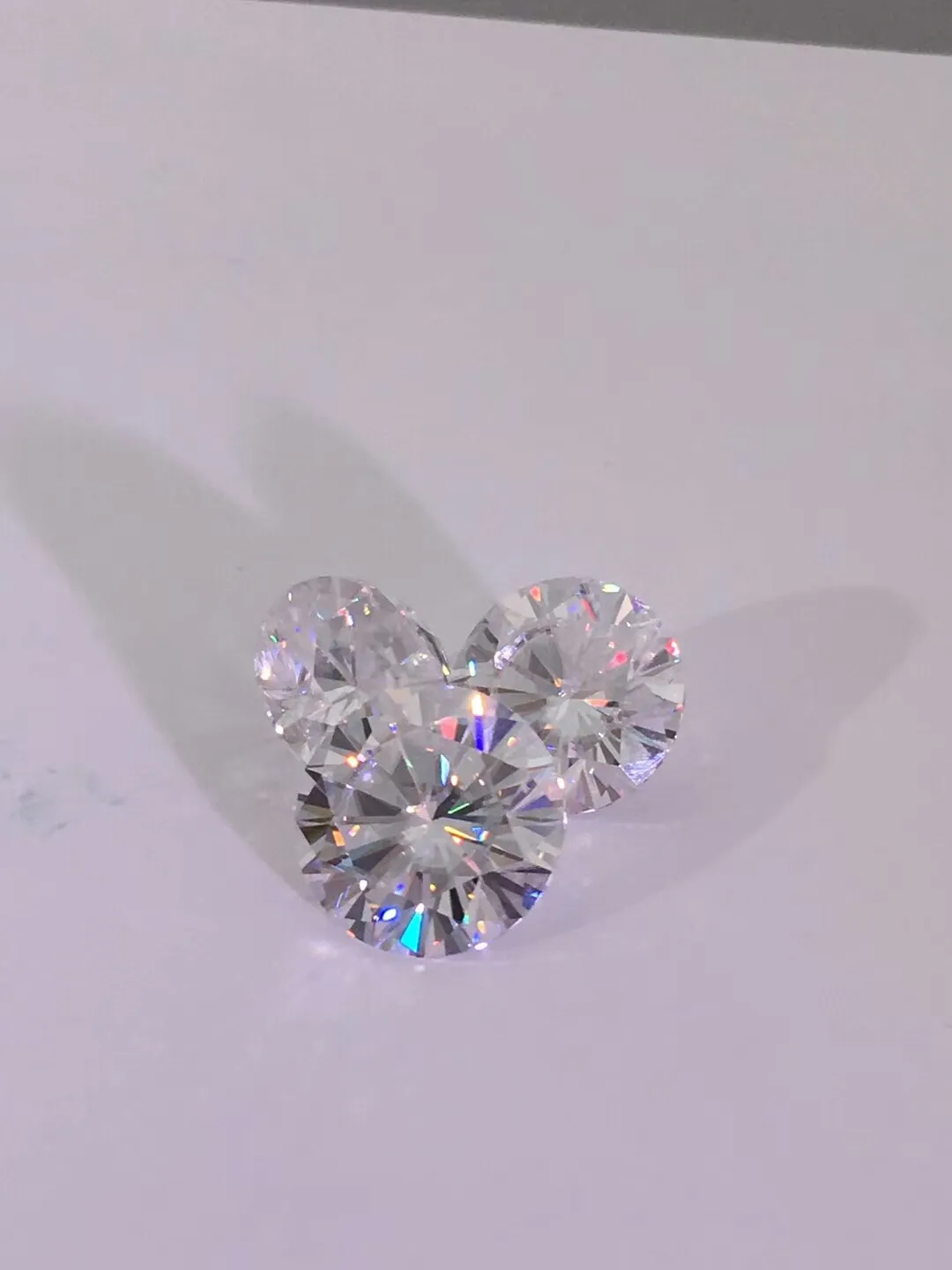 0 1ct-8 0ct3 0mm-13 0mm g h color vvs clarity круглый блестящий синтетический сертифицированный алмаз