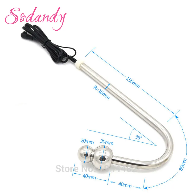 Bipolar Electrode Electro Stimulation Prostate Stimulator Stainless